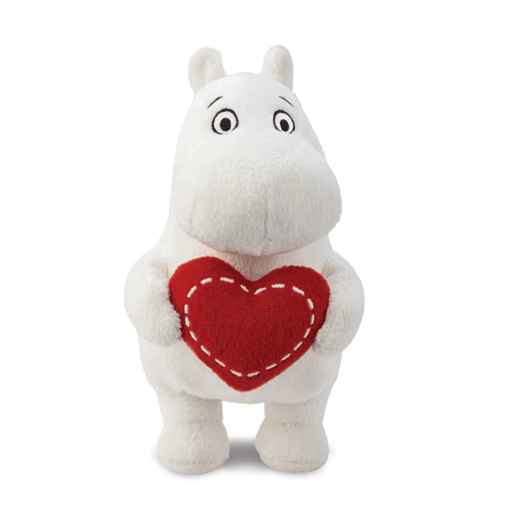 Moomin Standing with Heart Soft Toy