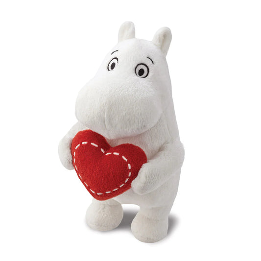 Moomin Standing with Heart Soft Toy