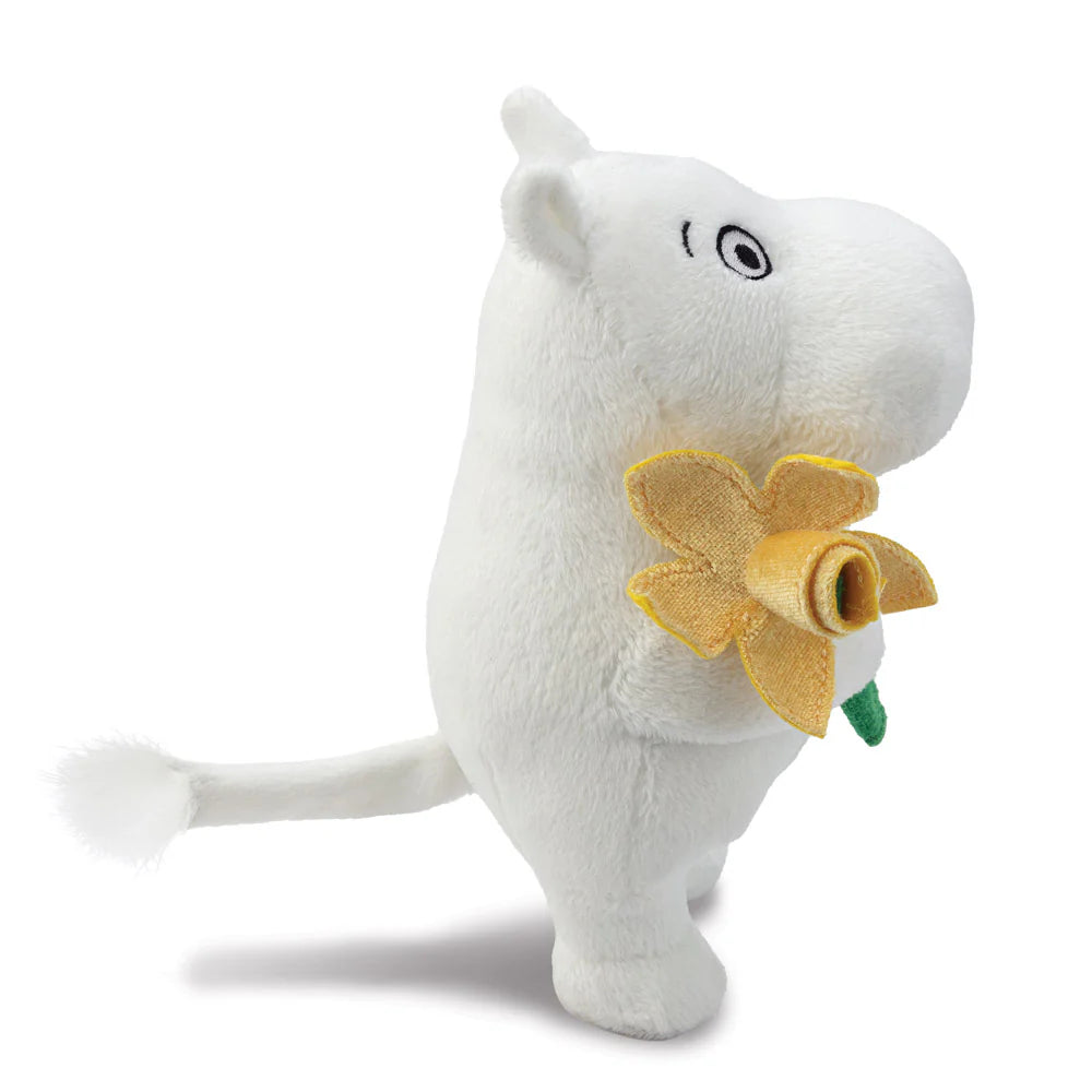 Moomin Standing with Daffodil Soft Toy