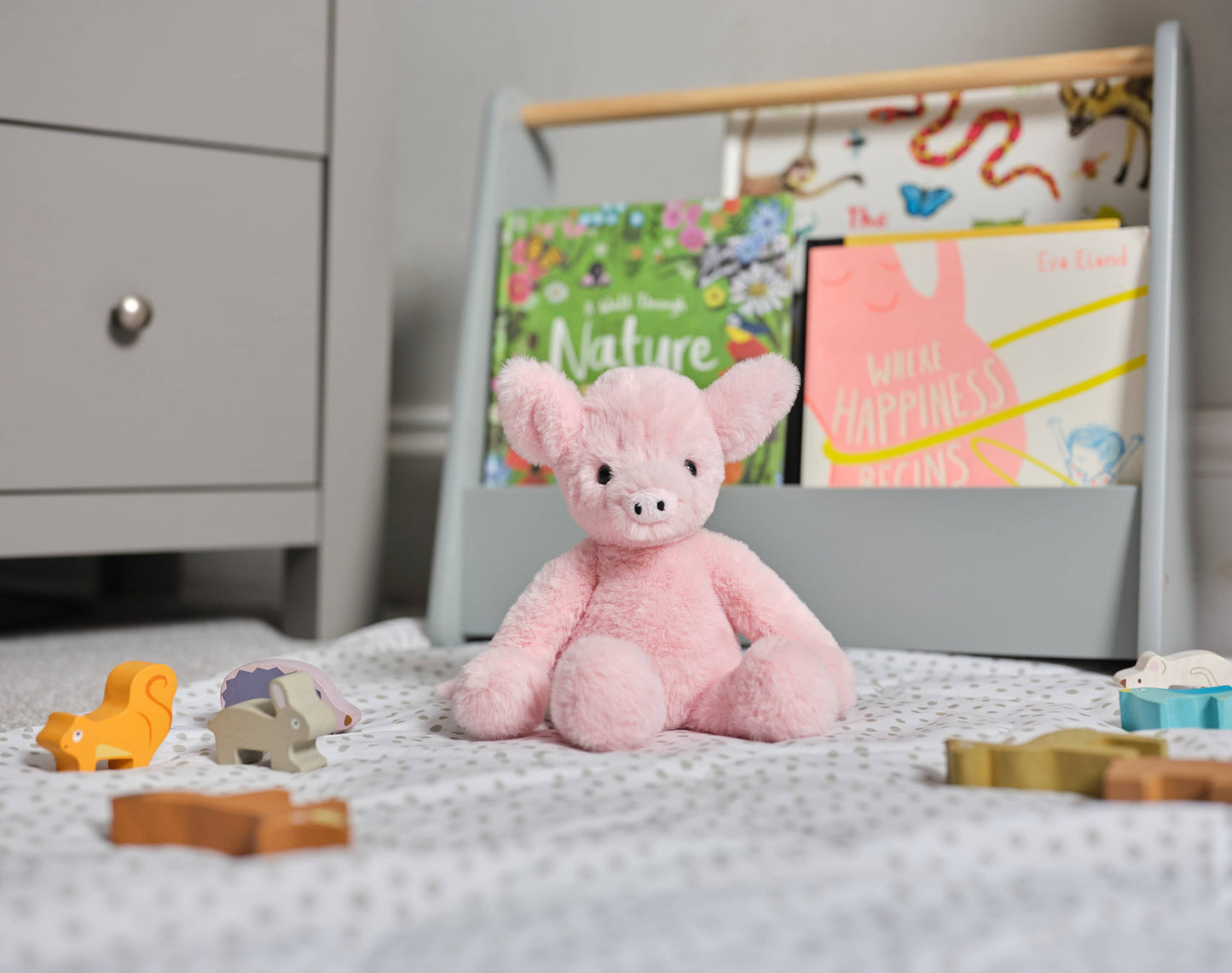 Charlie Bears Ltd - Truffles Piglet Bubblegum Pink Soft Plush Toy Teddy Bear