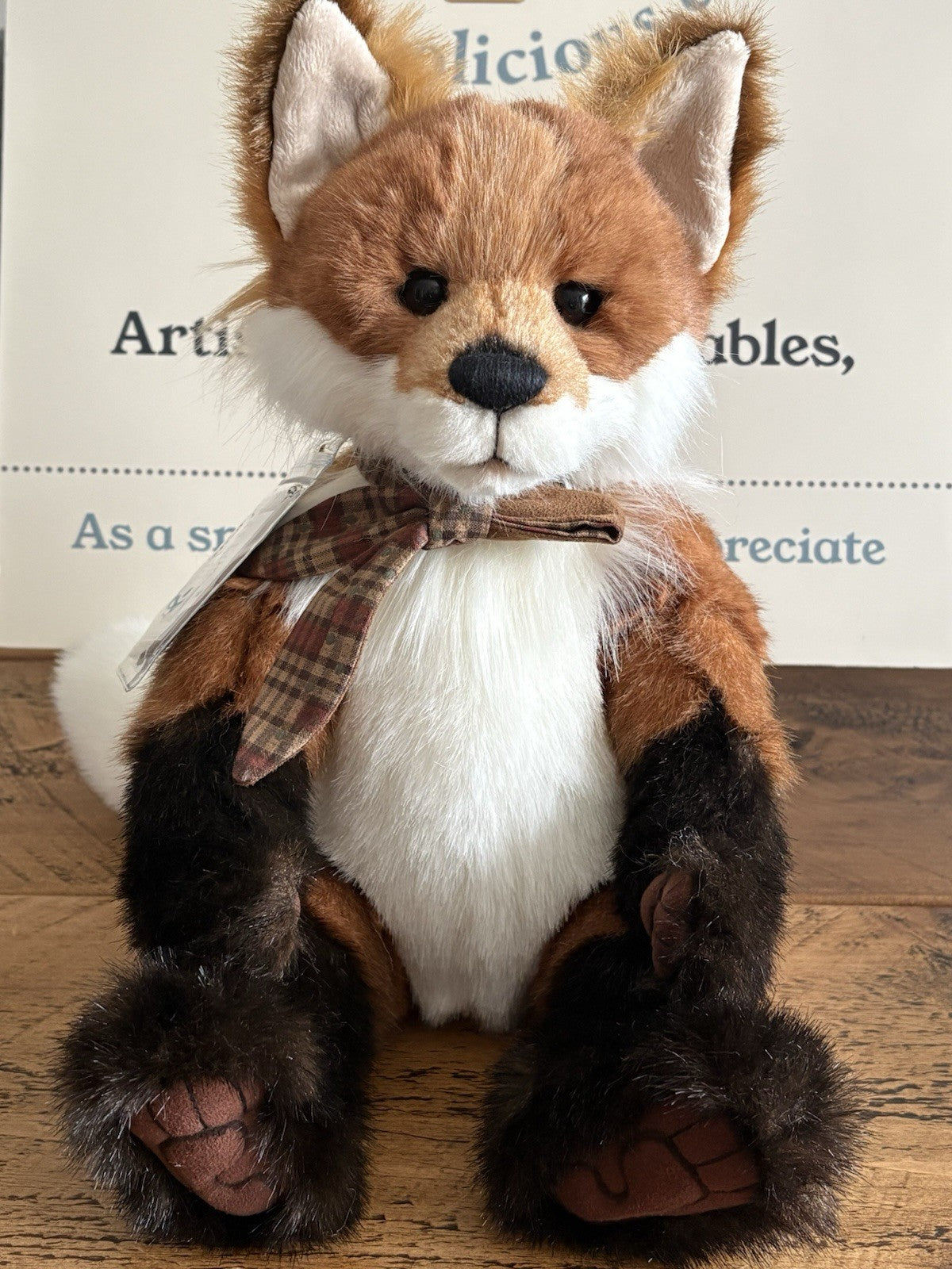 Charlie Bears Journey the Fox with Tags From Hugolicious