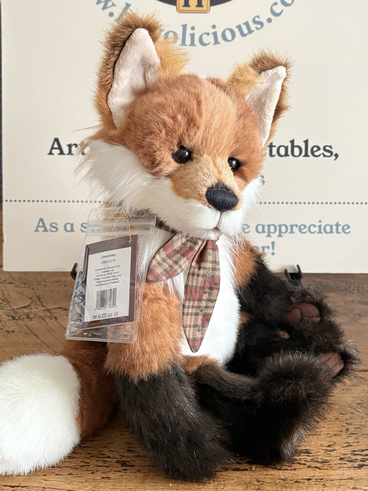 Charlie Bears Journey the Fox with Tags From Hugolicious