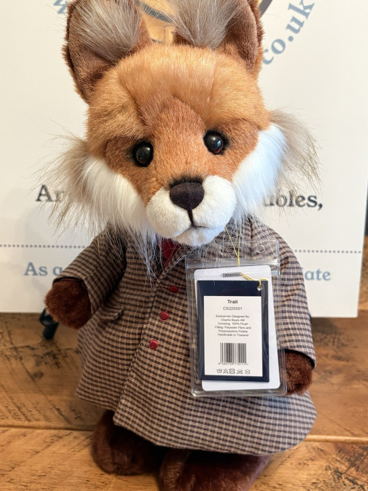 Charlie Bears TRAIL Fox Signature Limited Edition with Tags from Hugolicious