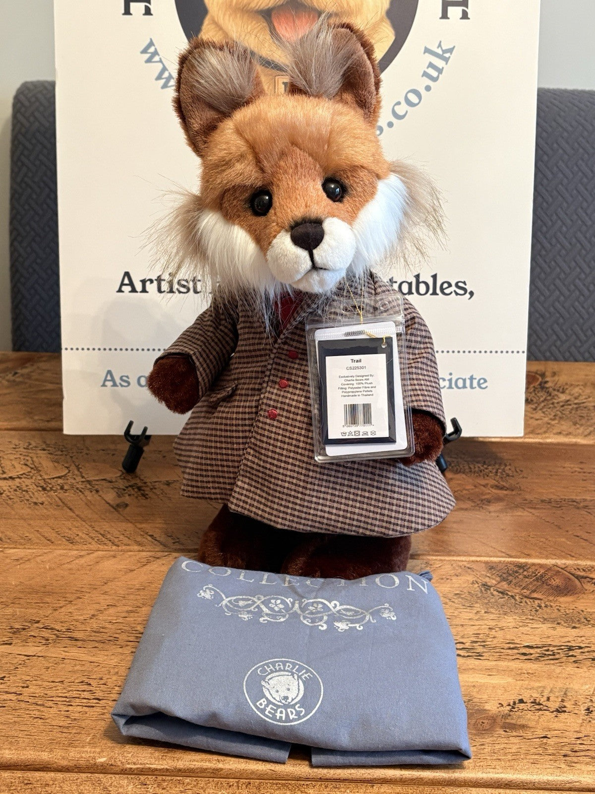 Charlie Bears TRAIL Fox Signature Limited Edition with Tags from Hugolicious