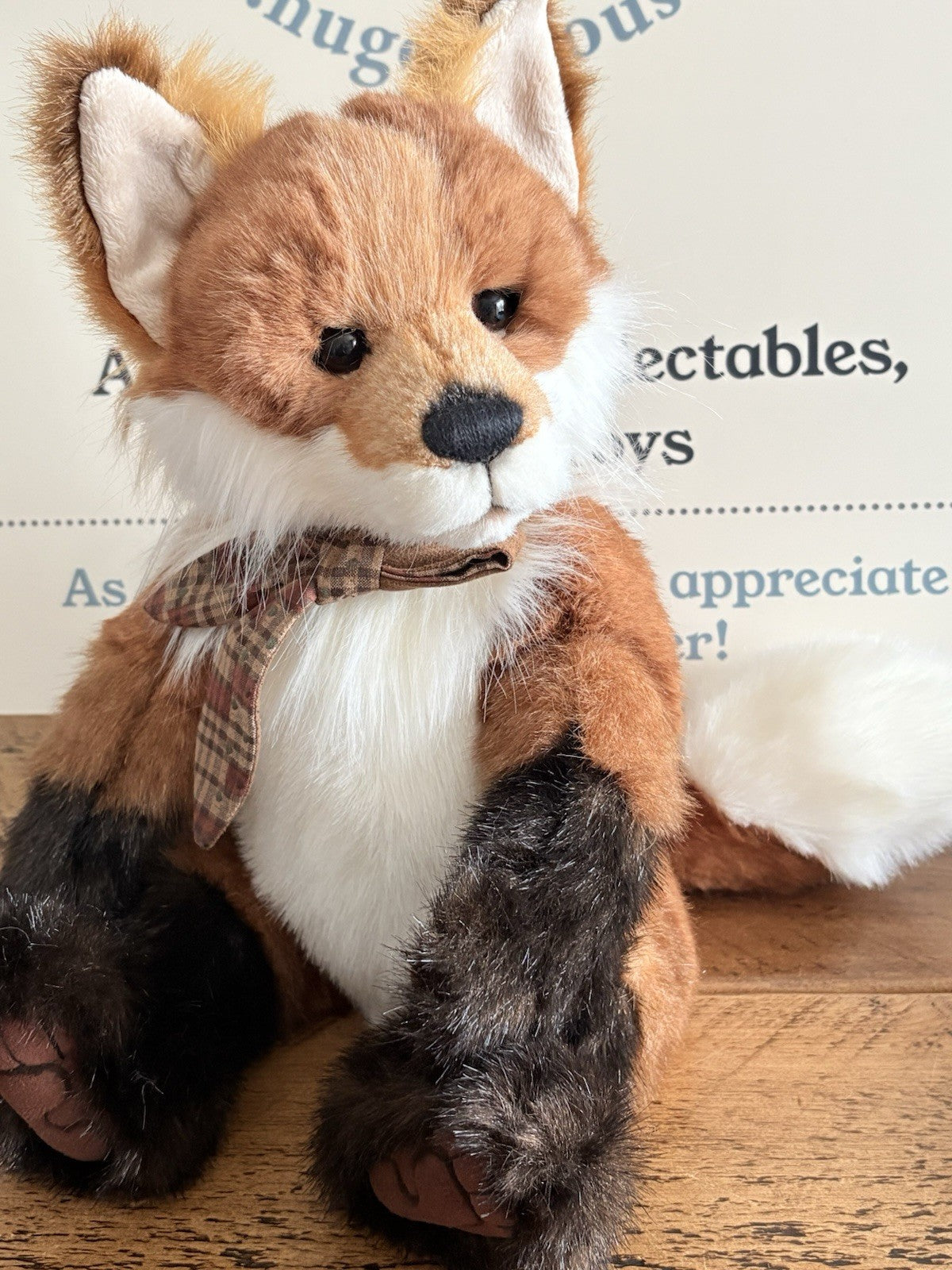Charlie Bears Journey the Fox with Tags From Hugolicious