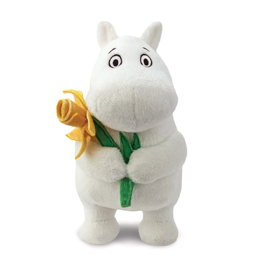 Moomin Standing with Daffodil Soft Toy