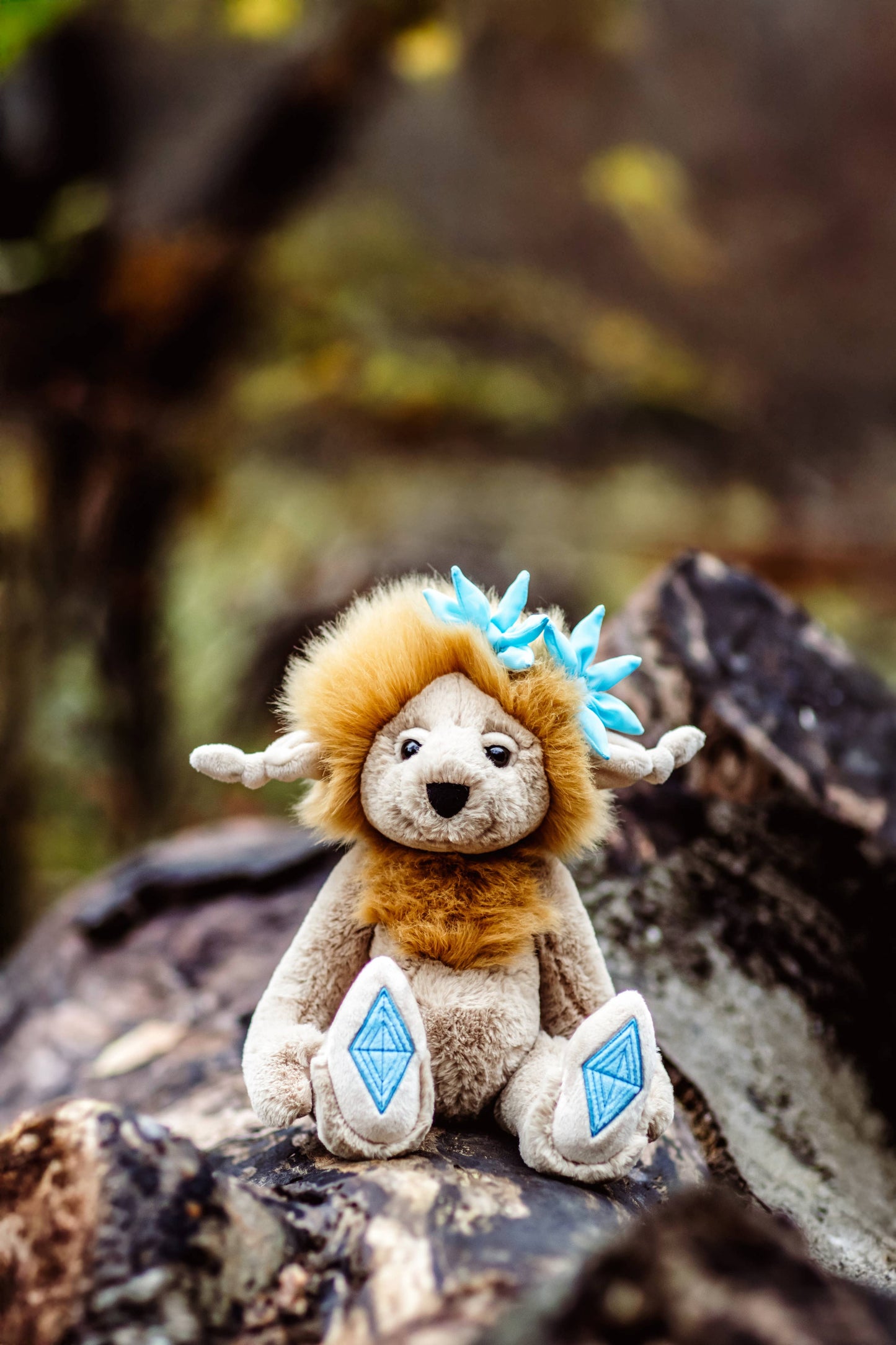 Charlie Bears Topaz Blu Soft Plush Toy Teddy Bear Troll: Bearhouse / Troll