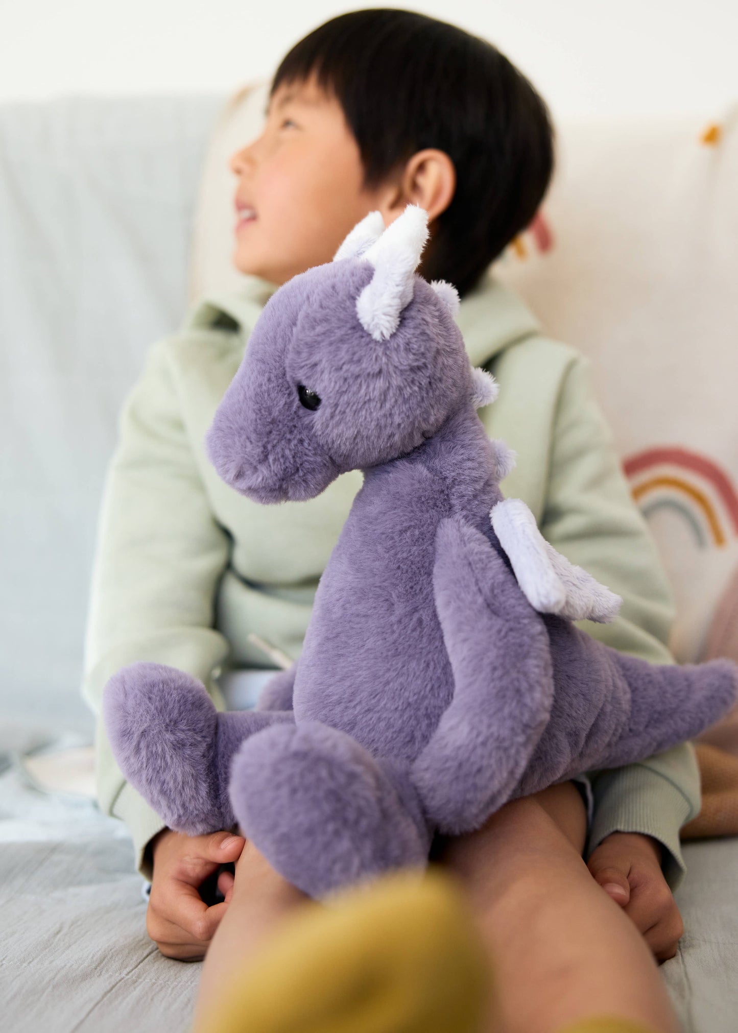 Charlie Bears Ltd - Draco Dragon Soft Lavender Soft Plush Toy Teddy Bear