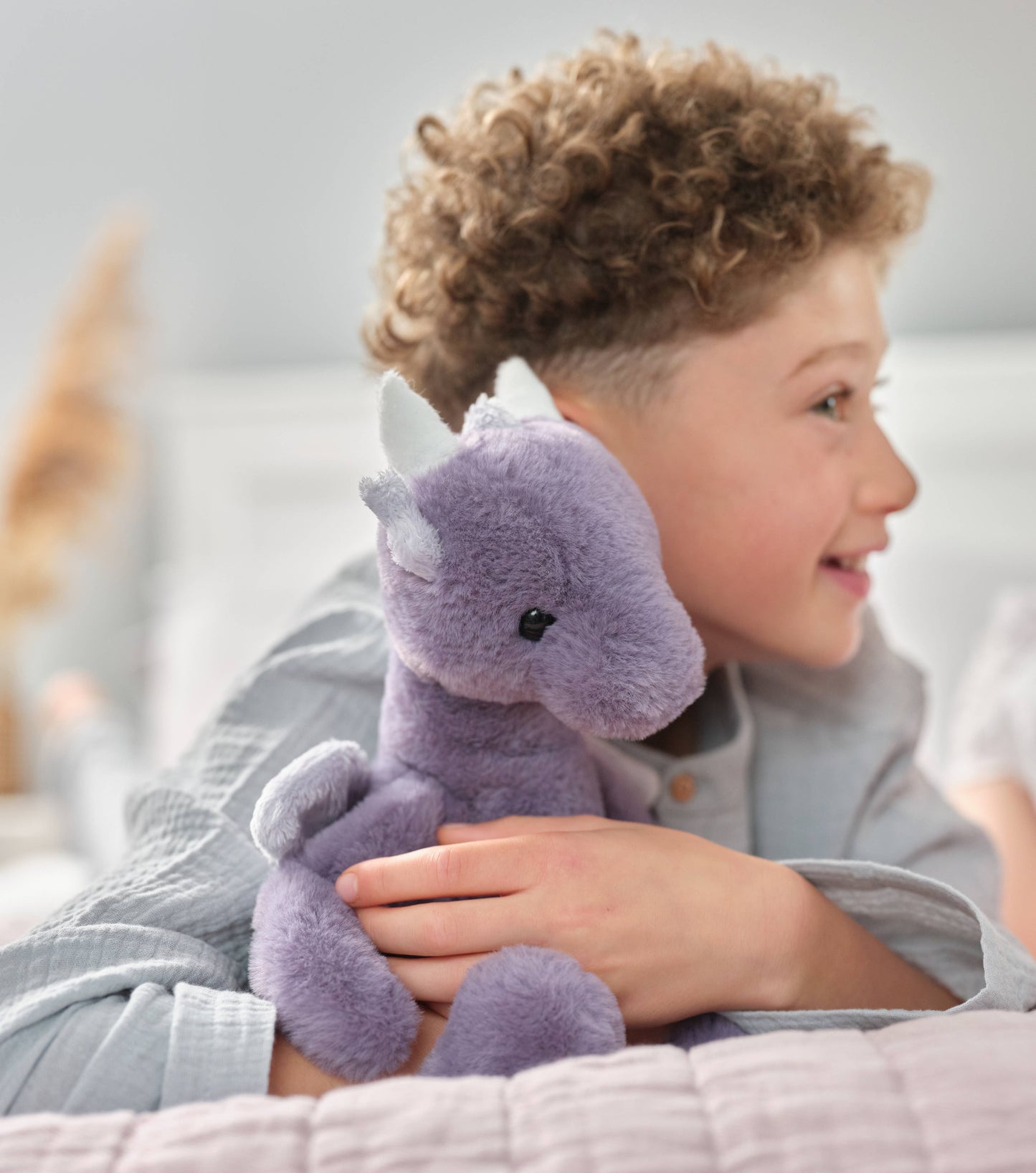 Charlie Bears Ltd - Draco Dragon Soft Lavender Soft Plush Toy Teddy Bear