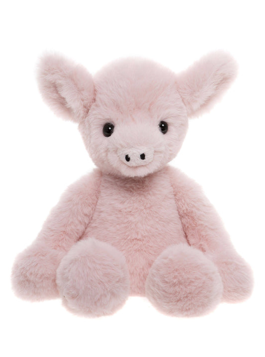 Charlie Bears Ltd - Truffles Piglet Bubblegum Pink Soft Plush Toy Teddy Bear